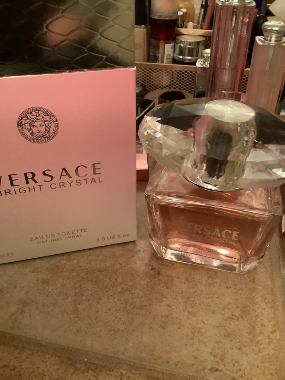 Versace Bright Crystal Eau de Toilette — Light Pink Bottle sprayed 2 times - Picture 5 of 9